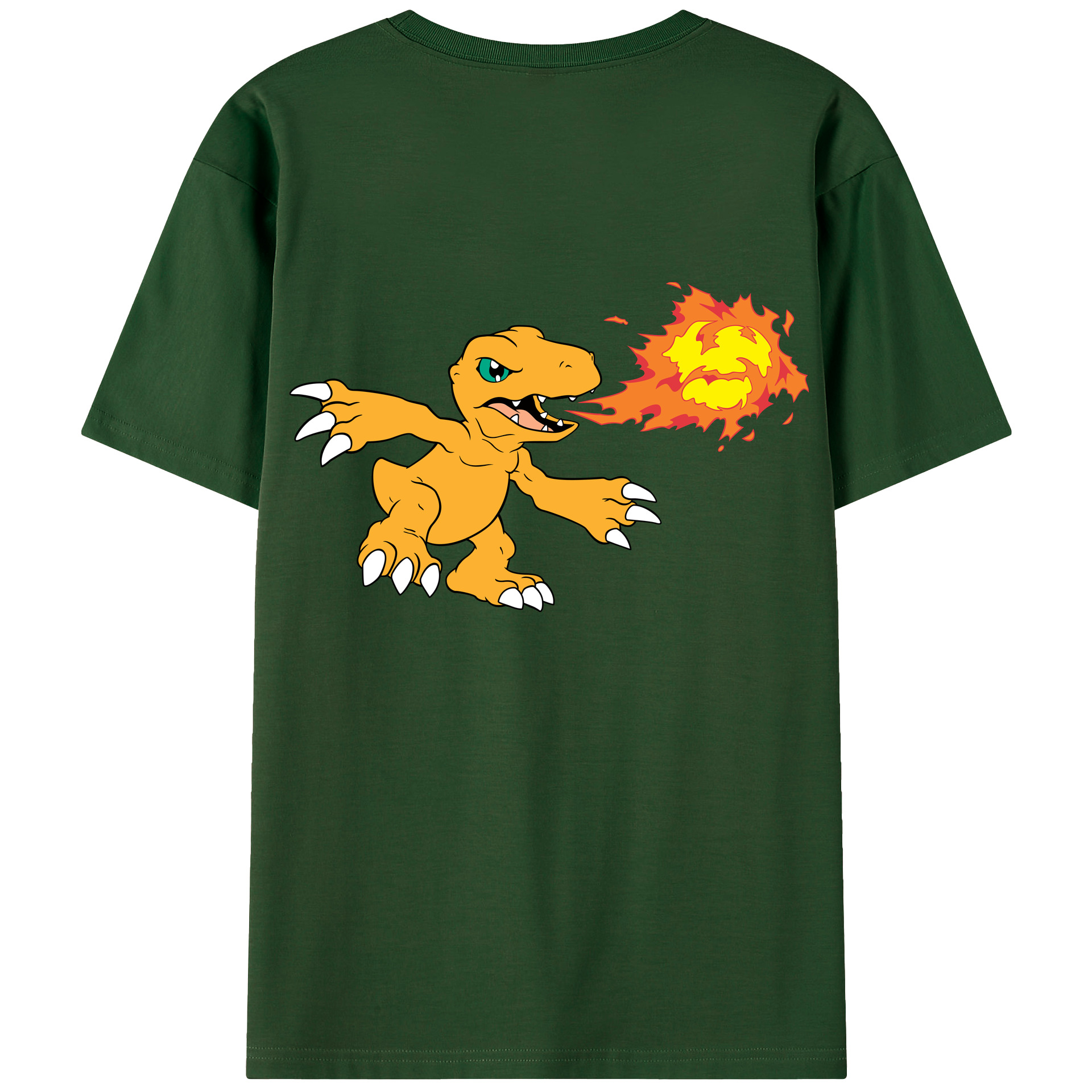 （画像用） Digimon デジタルモンスター/デジモン 綿100％半袖Tシャツ（背面プリント）